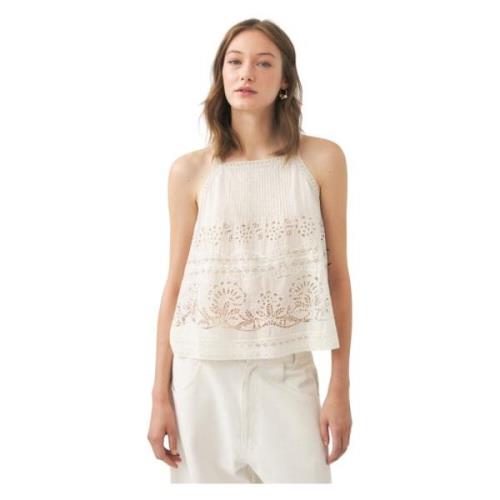 Mouwloze top Aloha met opengewerkte details Antik Batik , Beige , Dame...