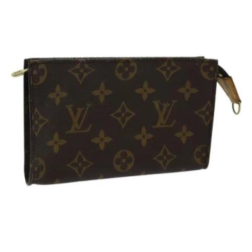 Pre-owned Canvas pouches Louis Vuitton Vintage , Brown , Dames