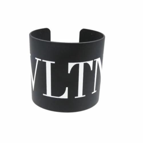 Pre-owned Leather bracelets Valentino Vintage , Black , Dames