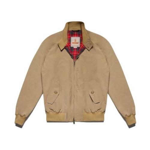 Bruine Bomberjas Katoen Polyester Baracuta , Brown , Heren