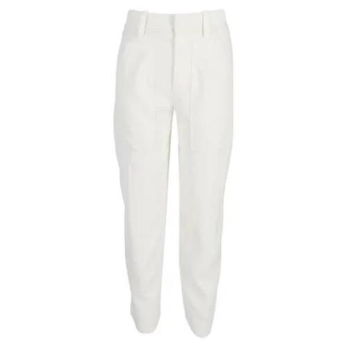 Pre-owned Cotton bottoms Chloé Pre-owned , White , Dames