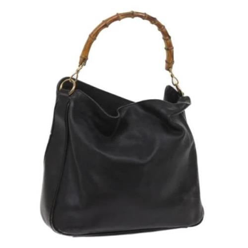 Pre-owned Leather gucci-bags Gucci Vintage , Black , Dames