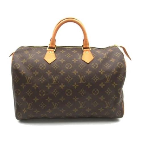 Pre-owned Canvas handbags Louis Vuitton Vintage , Brown , Dames