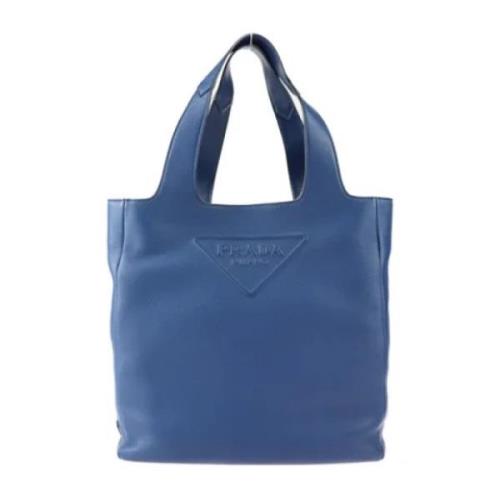 Pre-owned Leather prada-bags Prada Vintage , Blue , Dames