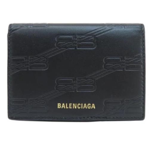 Pre-owned Leather wallets Balenciaga Vintage , Black , Dames