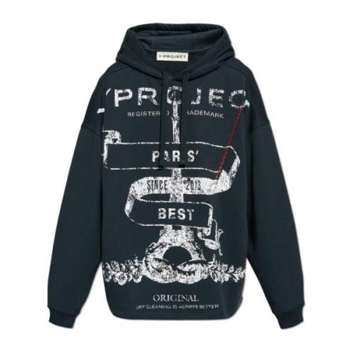 Gedrukte sweatshirt Y/Project , Gray , Heren