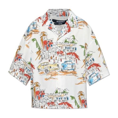 Shirt met print Jacquemus , White , Heren