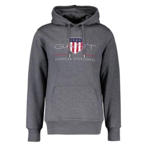 Archief Shield Hoodie Gant , Gray , Heren