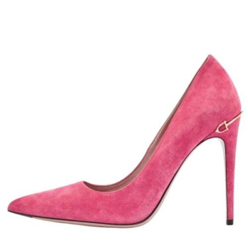 Pre-owned Suede heels Gucci Vintage , Pink , Dames