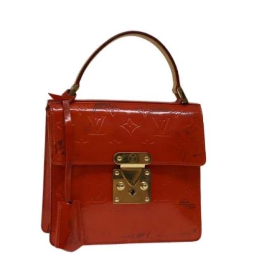 Pre-owned Leather handbags Louis Vuitton Vintage , Red , Dames