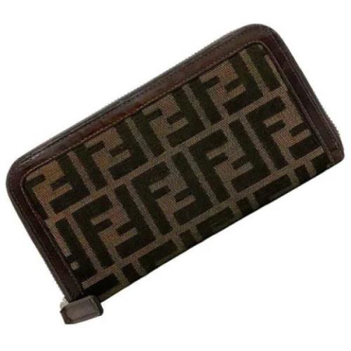 Pre-owned Leather wallets Fendi Vintage , Brown , Dames