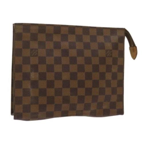 Pre-owned Canvas pouches Louis Vuitton Vintage , Brown , Dames