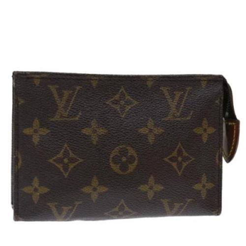 Pre-owned Canvas pouches Louis Vuitton Vintage , Brown , Dames