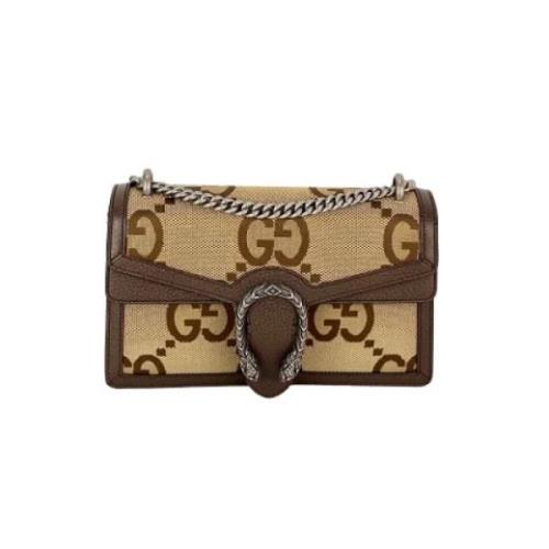 Pre-owned Canvas handbags Gucci Vintage , Brown , Dames