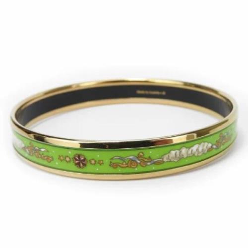 Pre-owned Metal bracelets Hermès Vintage , Green , Dames