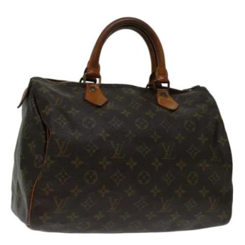 Pre-owned Canvas handbags Louis Vuitton Vintage , Brown , Dames