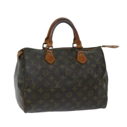 Pre-owned Canvas handbags Louis Vuitton Vintage , Brown , Dames