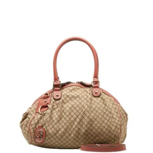 Pre-owned Canvas gucci-bags Gucci Vintage , Pink , Dames