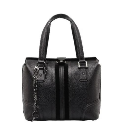 Pre-owned Leather handbags Gucci Vintage , Black , Dames