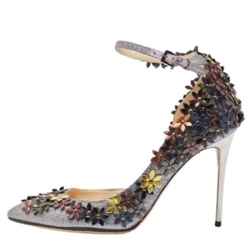 Pre-owned Fabric heels Jimmy Choo Pre-owned , Gray , Dames