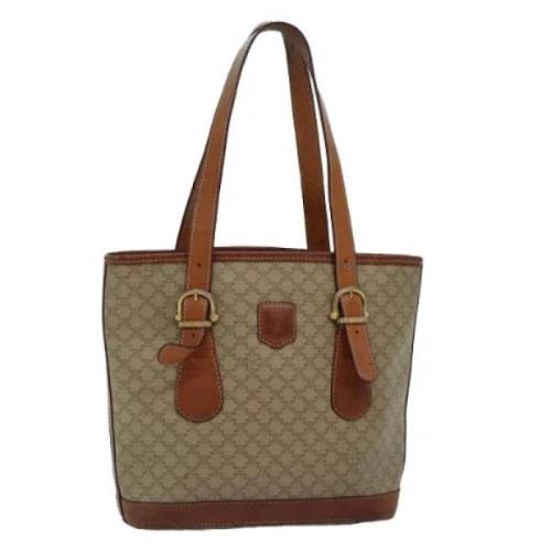 Pre-owned Canvas totes Celine Vintage , Beige , Dames