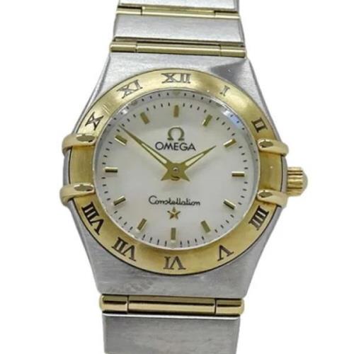 Pre-owned Stainless Steel watches Omega Vintage , White , Dames