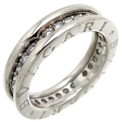 Pre-owned White Gold rings Bvlgari Vintage , Gray , Dames