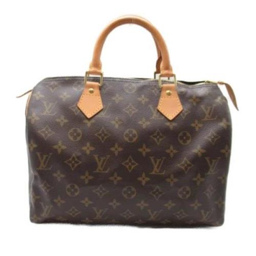 Pre-owned Canvas handbags Louis Vuitton Vintage , Brown , Dames