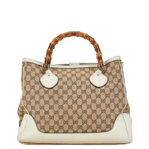 Pre-owned Canvas gucci-bags Gucci Vintage , Brown , Dames