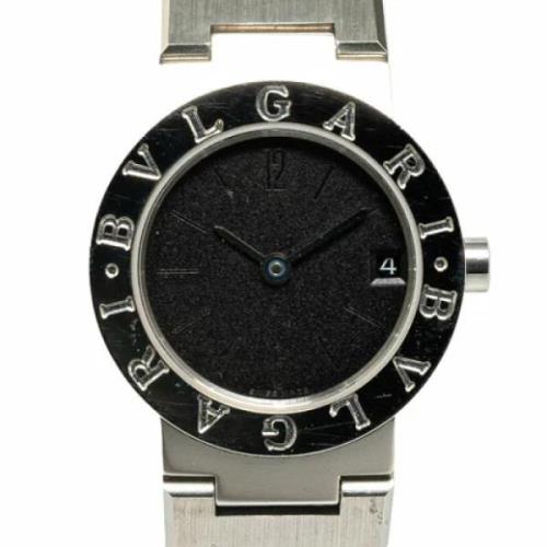 Pre-owned Stainless Steel watches Bvlgari Vintage , Black , Dames