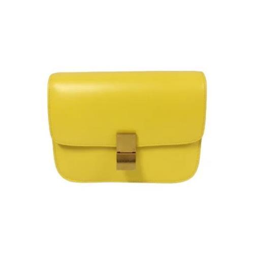 Pre-owned Leather celine-bags Celine Vintage , Yellow , Dames