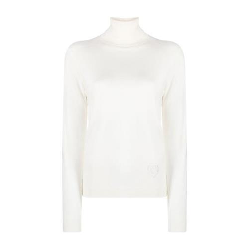 Witte Turtleneck Gebreide Truien voor Vrouwen Liu Jo , White , Dames