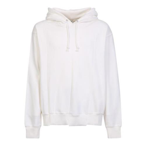 Witte Katoenen Gerenoveerde Hoodie The Salvages , White , Heren