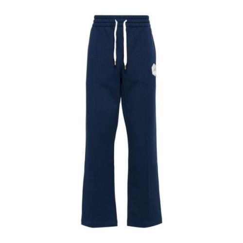 Blauwe Sweatpants met Voorlogo Casablanca , Blue , Heren