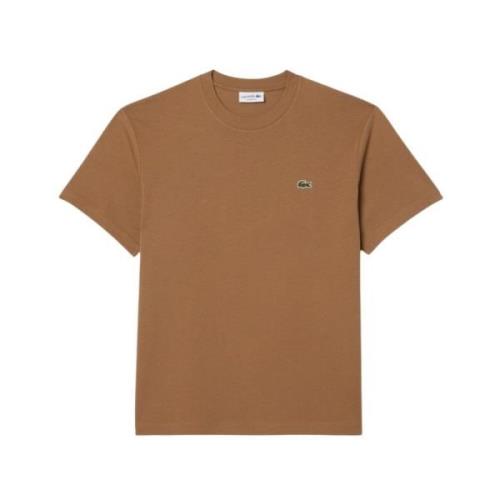 Casual Tee Shirt Th7318 Lacoste , Brown , Heren