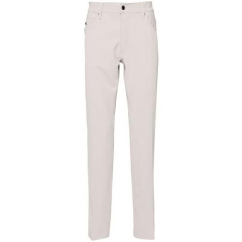 Dove Grey Broek Slim Fit Emporio Armani , Gray , Heren