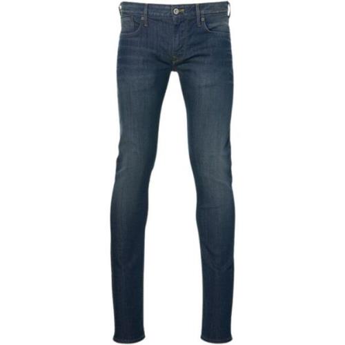 Blauwe Finsbury Power Flex Jeans Pepe Jeans , Blue , Heren