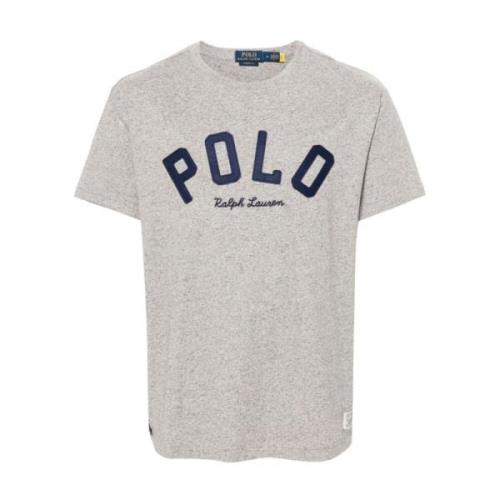 Handtekening Jersey T-shirts en Polos Polo Ralph Lauren , Gray , Heren