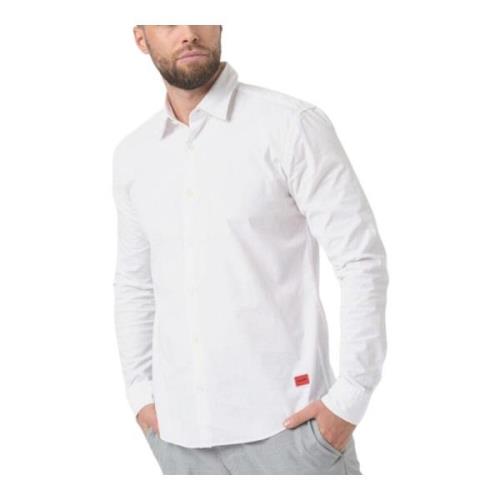 Lange mouwen overhemd Hugo Boss , White , Heren