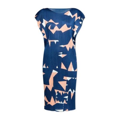 Geplooide jurk van Pleats Please Issey Miyake , Blue , Dames