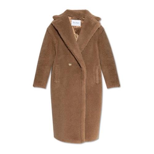 Wollen Jas Teddy Max Mara , Brown , Dames