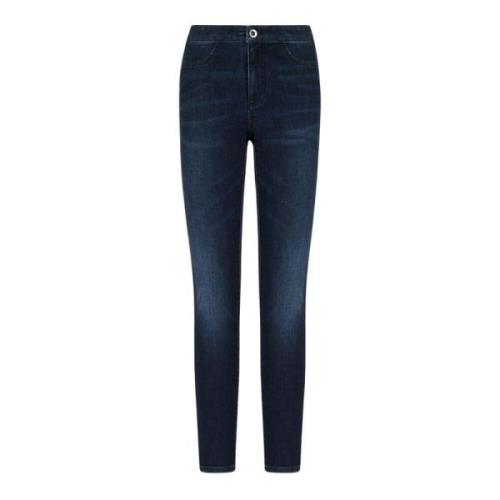 Blauwe Slim Fit Jeans Armani Exchange , Blue , Dames