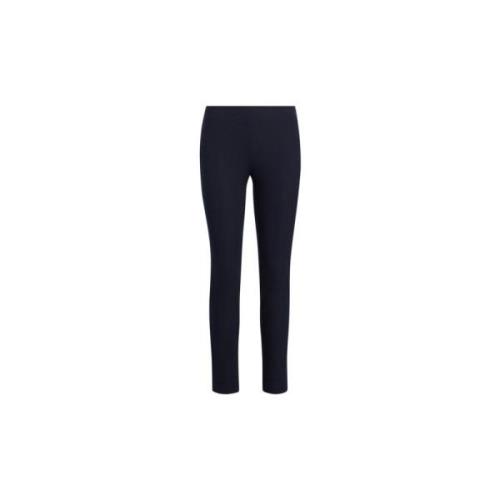 Blauwe Skinny Fit Enkel-Lengte Broek Ralph Lauren , Blue , Dames