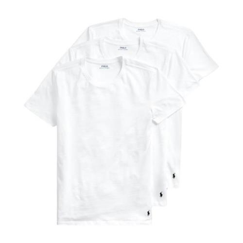 Crew Neck T-Shirt 3-Pack Ralph Lauren , White , Heren