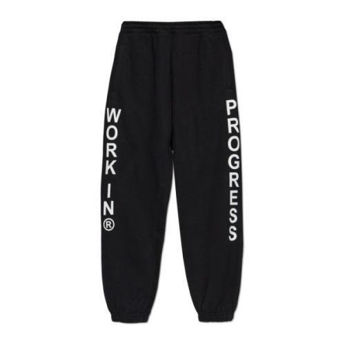 Sweatpants met bedrukt logo Carhartt Wip , Black , Heren