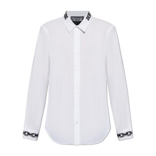 Shirt met logo Versace Jeans Couture , White , Heren