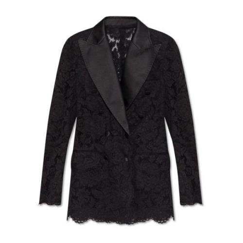 Kanten blazer Dolce & Gabbana , Black , Dames