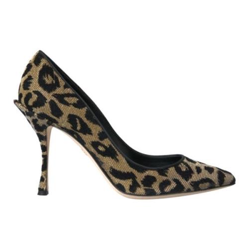 Luipaard Lurex Hakken Pumps Schoenen Dolce & Gabbana , Multicolor , Da...