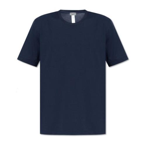 Korte Mouw T-shirt Hanro , Blue , Heren