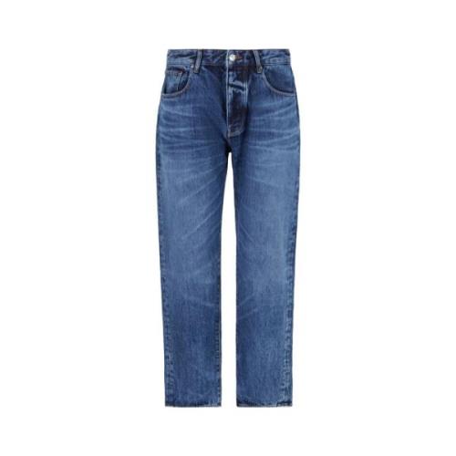 Losse Tapered Denim Jeans Armani Exchange , Blue , Heren